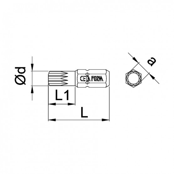 НАКРАЙНИК ЗВЕЗДА XZN CETA-FORM