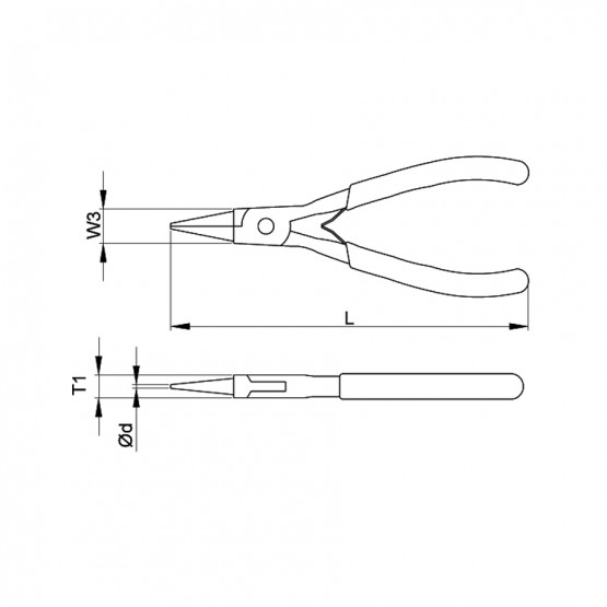 КЛЕЩИ КРЪГЛОУСТИ 120MM CF