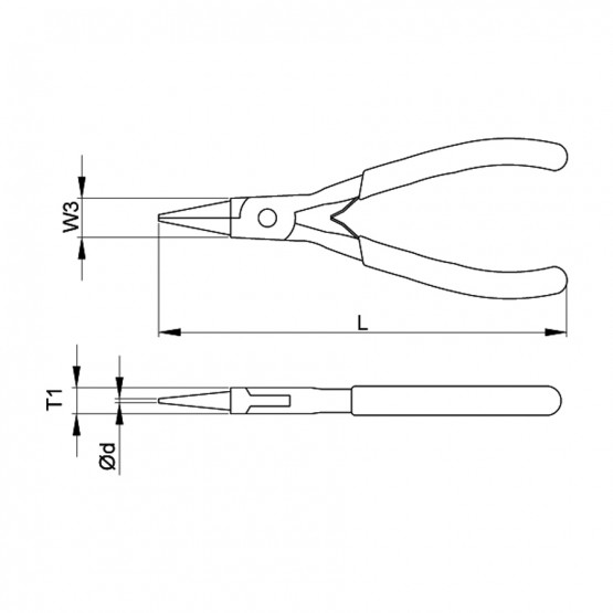 КЛЕЩИ КРЪГЛОУСТИ 120MM CF