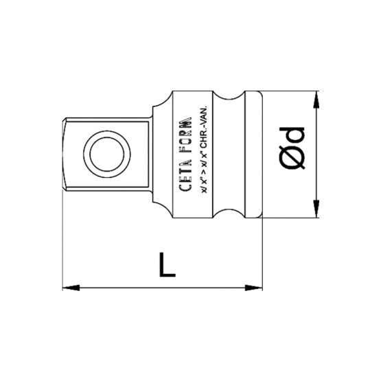 АДАПТЕР CETA-FORM 3/4"ЖЕНСКИ-1/2"МЪЖКИ