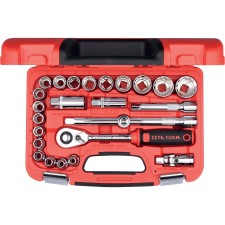 КОМПЛЕКТ ГЕДОРЕ 1/2 25ЧАСТИ 8-32MM ЗВЕЗДА CETA-FORM