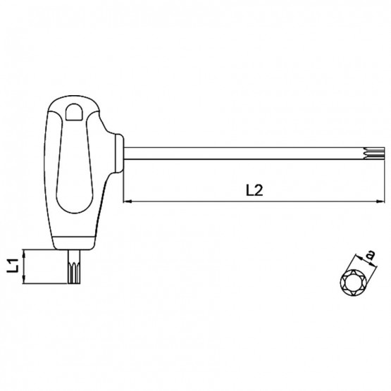 ШЕСТОГРАМ С ОТВОР TORX Т-ОБР C-PLUS CF