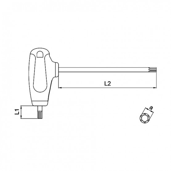 ШЕСТОГРАМ С ОТВОР TORX Т-ОБР C-PLUS CF