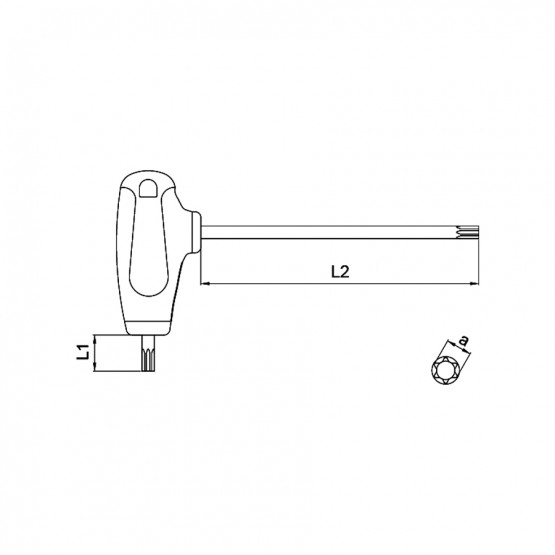 ШЕСТОГРАМ С ОТВОР TORX Т-ОБР C-PLUS CF