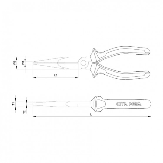 КЛЕЩИ ЧОВКИ VDE 1000V CF