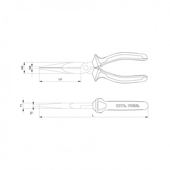 КЛЕЩИ ЧОВКИ VDE 1000V CF