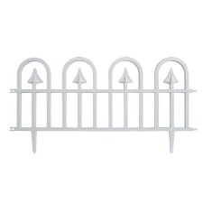 ПЛАСТМАСОВА БЯЛА ОГРАДКА HERLY 30Х60СМ