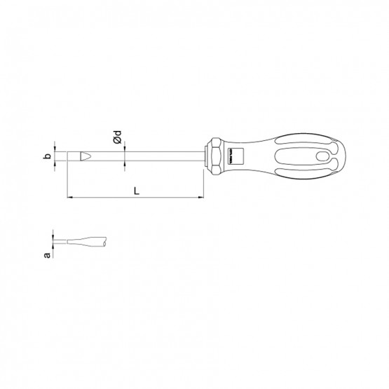 ПРАВА ОТВЕРТКА C+ SLOTTED CETA-FORM