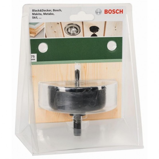 Боркорона за спот лампи ф 75 мм BOSCH Professional 2609256D10