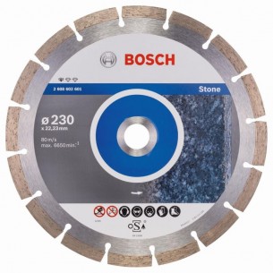 Диамантен диск за рязане на камък 230x22.23x2.3x10 мм BOSCH Professional 2608602601