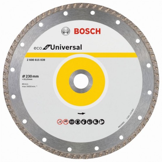 Диамантен диск за рязане 230x22.23x3x7 мм BOSCH Professional ECO 2608615039