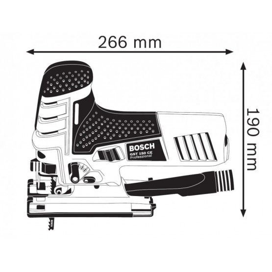 Прободен трион/зеге BOSCH Professional GST 150 CE, 780W 0601512000