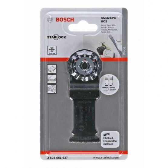 Потопяемо ножче за дърво 50x32 мм BOSCH Professional AIZ 32 EPC HCS 2608661637