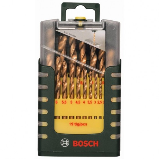 Комплект свредла за метал 19 части BOSCH Professional HSS-TiN 2607017152