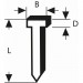 Пирон за такер тип 48 1.8x1.45x14 мм 1000 бр BOSCH Professional 1609200393