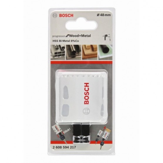 Биметална боркорона за дърво и метал 48 мм BOSCH Professional Progressor 2608594217
