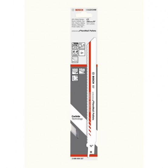 Нож за саблен трион за дърво 225 мм BOSCH Professional S 1122 CHM 2608658327