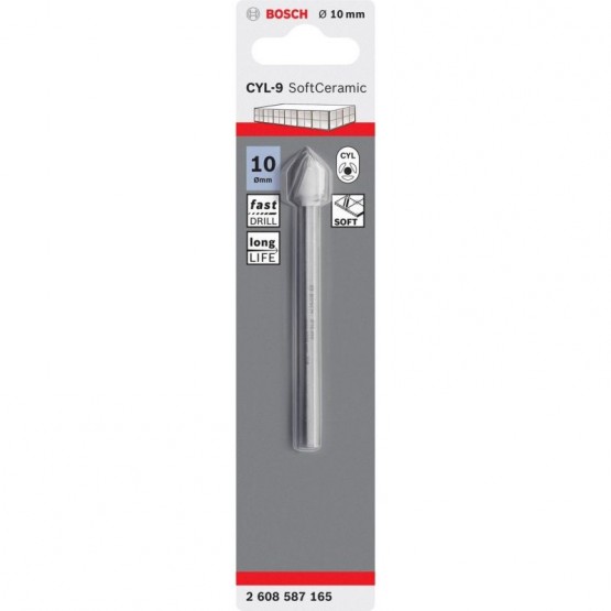 Свредло за фаянсови плочки 10x90 мм BOSCH Professional CYL-9 Ceramic 2608587165