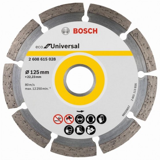 Диамантен диск за рязане 125x22.23x2x7 мм BOSCH Professional ECO 2608615028