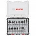 Комплект фрезери за оберфреза 15 части 6 мм опашка BOSCH Professional 2607017471