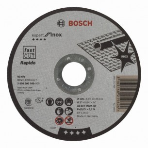 Диск за рязане за инокс 125 мм 1 мм BOSCH Professional Rapido AS 60 T INOX BF 2608600549