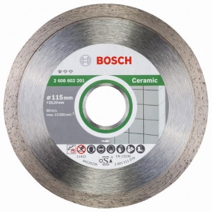 Диамантен диск за рязане на керамика 115x22.23x1.6x7 мм BOSCH Professional 2608602201