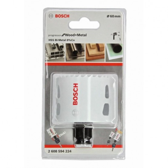 Биметална боркорона за дърво и метал 60 мм BOSCH Professional Progressor 2608594224