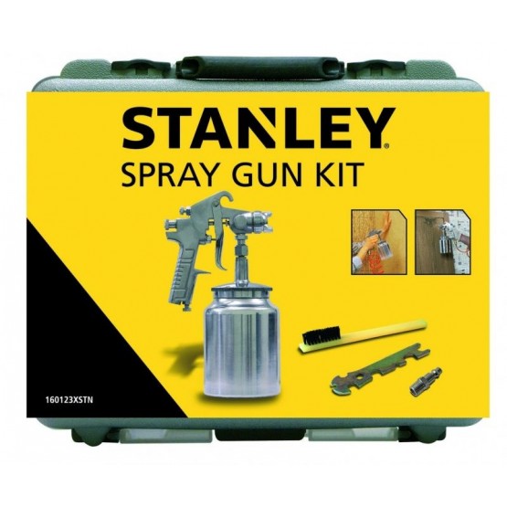 Пистолет за боядисване със смукване с долно казанче STANLEY 160123XSTN, 1 л