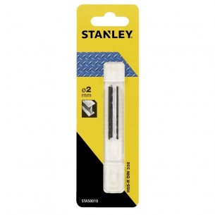 Свредло за метал STANLEY, ф2 мм, HSS-R Din 338, 3 бр