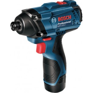 Акумулаторен ударен гайковерт BOSCH Professional GDR 120-LI , 12V, 1.5Ah, Li-Ion, 2бр. батерии, 100Nm, в куфар 06019F0001