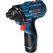 Акумулаторен ударен гайковерт BOSCH Professional GDR 120-LI , 12V, 1.5Ah, Li-Ion, 2бр. батерии, 100Nm, в куфар 06019F0001