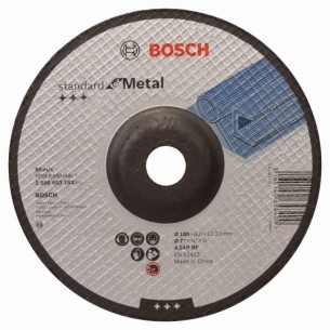 Диск за грубо шлифоване вдлъбнат метал 180 мм 22.23 мм 6 мм BOSCH Professional A 24 P BF 2608603183