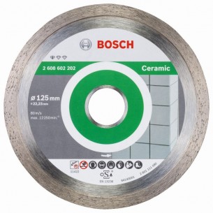 Диамантен диск за рязане на керамика 125x22.23x1.6x7 мм BOSCH Professional 2608602202