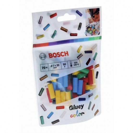 Лепилни пръчки цветен микс 70 бр. BOSCH Professional Gluey 2608002005