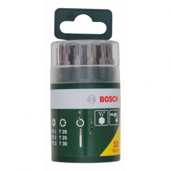 Комплект битове 10 части BOSCH Professional 2607019452