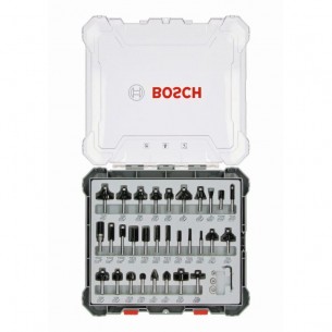 Комплект фрезери за оберфреза 30 части 6 мм опашка BOSCH Professional 2607017474