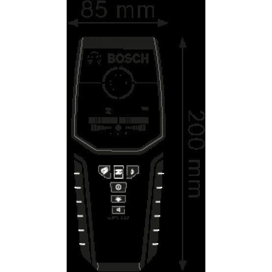 Детектор за стени BOSCH Professional GMS 120 , до 120мм, 9V, 1бр. батерии, 6LR61 0601081000