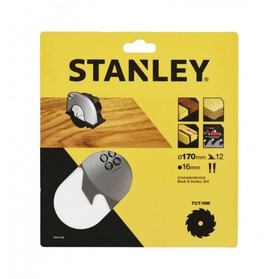 Диск за циркуляр STANLEY CD601, ф170x16 мм