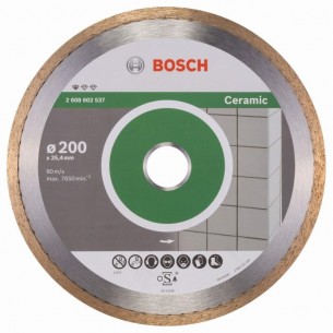 Диамантен диск за рязане на керамика 200x25.40x1.6x7 мм BOSCH Professional 2608602537