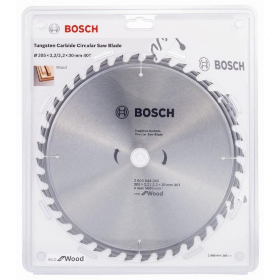 Циркулярен диск за дърво 305х30х3.2 мм 40 зъба BOSCH Professional Eco 2608644385