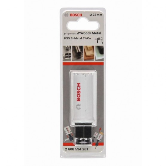 Биметална боркорона за дърво и метал 22 мм BOSCH Professional Progressor 2608594201