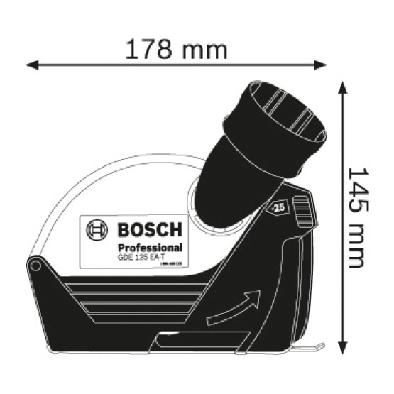 Прахоуловител BOSCH Professional GDE 125 EA-T 1600A003DJ