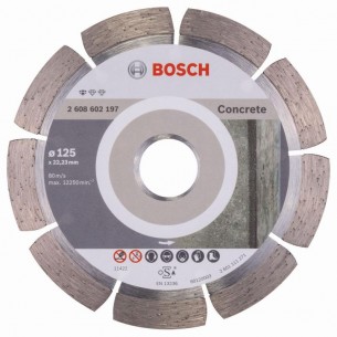 Диамантен диск за рязане на бетон 125x22.23x1.6x10 мм BOSCH Professional 2608602197