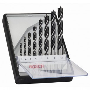 Комплект свредла за дърво 3-10 мм 8 части BOSCH Professional Robust Line 2607010533 Комплект свредла за дърво 3-10 мм 8 части BOSCH Professional Robust Line 2607010533