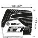 Комбиниран лазерен нивелир BOSCH Professional GCL 2-50 C , до 50м, мишена, чанта 0601066G00