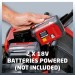 Акумулаторен аератор Einhell Power-X-Change GE-SC 35/1 Li Solo, 18V, 350мм, без батерии и зарядно устройство