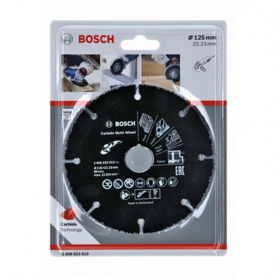 Карбиден диск за рязане 125 мм BOSCH Professional Carbide 2608623013