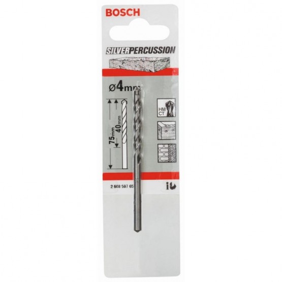 Свредла за бетон 4x40x75 мм BOSCH Professional CYL-3 2608597656