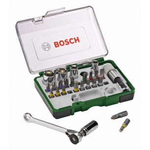 Комплект битове и тресчотки 27 части BOSCH Professional 2607017160