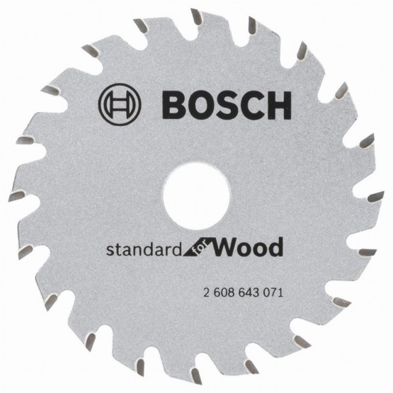 Циркулярен диск за дърво 85x15x1.1 мм 20 зъба BOSCH Professional Optiline 2608643071